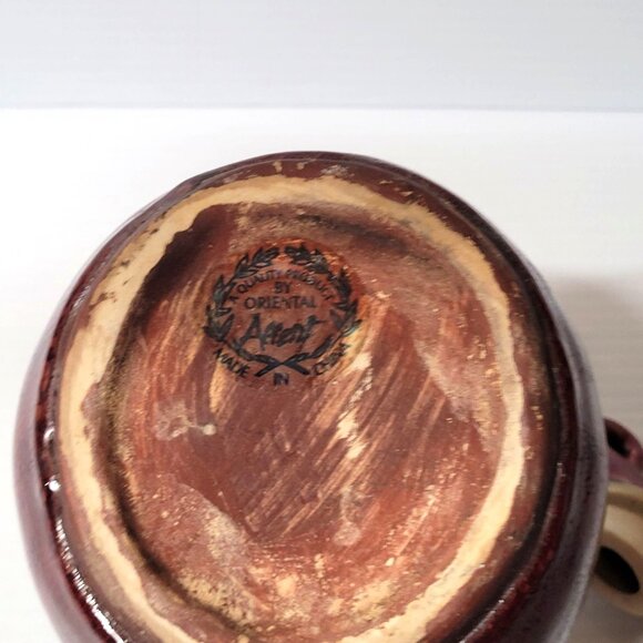 Oriental Accent Inc Pottery Rooster Teapot Vase Hand Painted Decorative Use Only - Picture 9 of 9